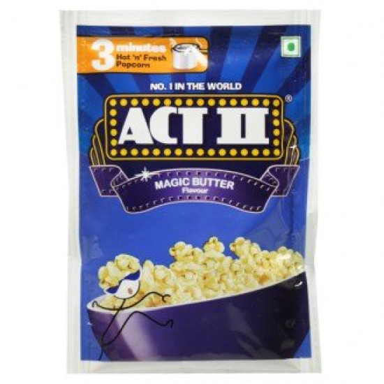 Act II Instant Popcorn - Magic Butter 30 g + 10 g Extra (Pack of 3)