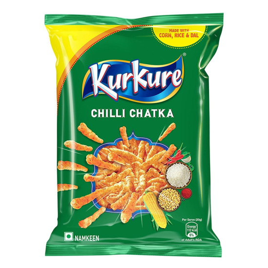 Kurkure Chilli Chatka 33 g (Pack of 3)