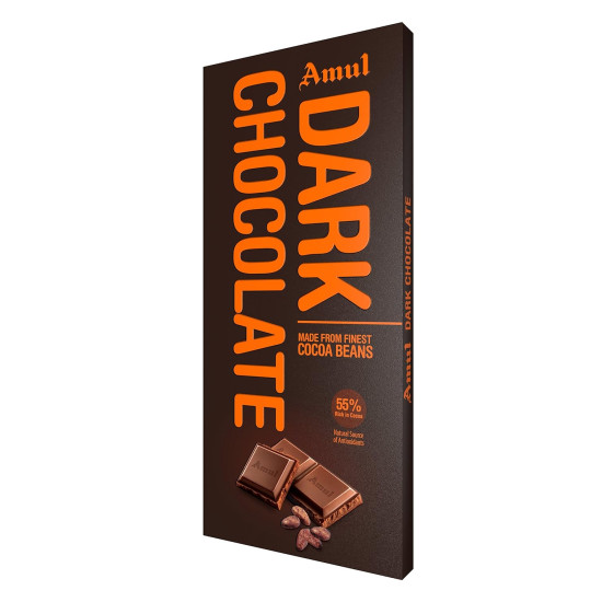Amul Dark Chocolate | 55% Dark Chocolate 150 g