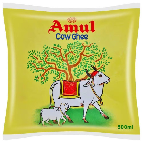 Amul Cow Yellow Pure Ghee Pouch 500 ml 