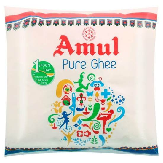 Amul Pure Ghee Pouch 500 ml | White