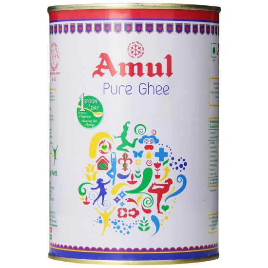 Amul Pure Ghee Tin 1 L | White