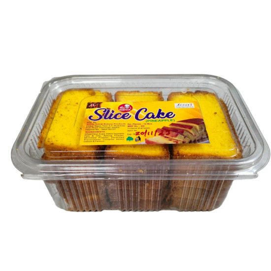 Shri Sai Raj Pineapple Cake Eggless  - 12 Pcs