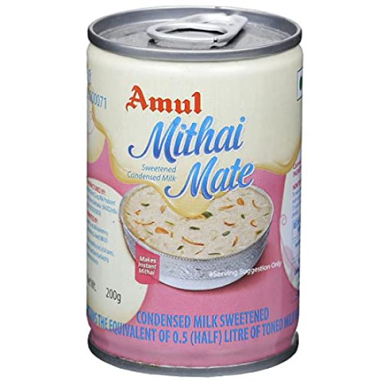 Amul Mithai Mate Sweetened Condensed Milk 200 g (Tin)