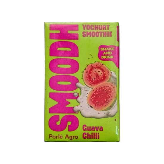Parle Agro Smoodh Guava Chili Yoghurt Flavoured Milk 80 ml (Tetra Pack of 3)