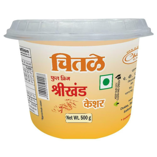 Chitale Full Cream Shrikhand - Kesar 500 g