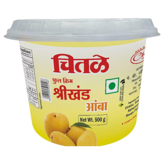 Chitale Full Cream Shrikhand - Mango 500 g