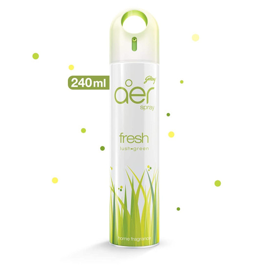 Godrej Aer Room Freshener - Fresh Lush Green Spray 240 ml