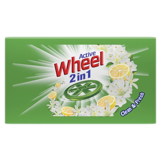 Green Wheel Detergent Bar 190 g (Pack of 6)