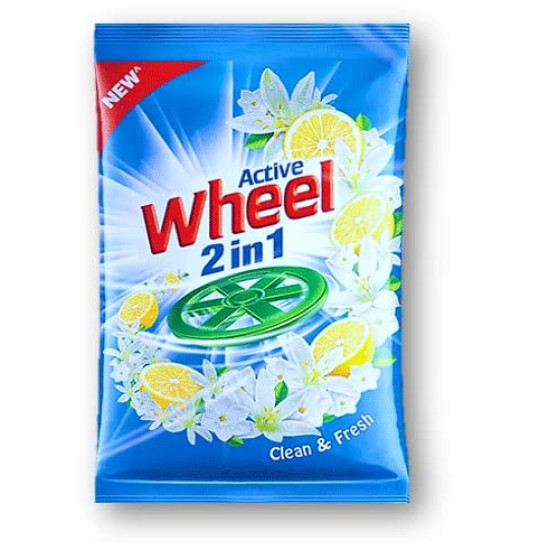 Active Wheel Blue Lemon & Jasmine Detergent Powder 1 kg