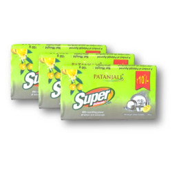 PATANJALI Super Dishwash Bar 145 g (Pack of 3)