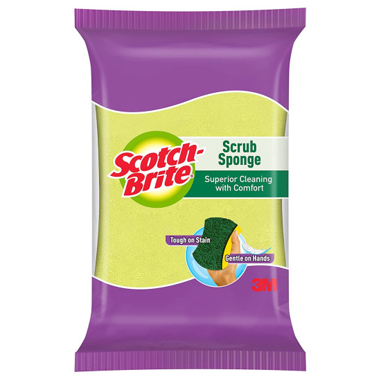 Scotch-Brite Scrub Sponge Pad (8 cm X 5 cm) 3 pcs
