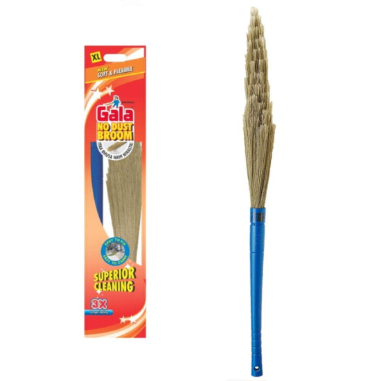 Gala Blue Plastic No Dust Floor Broom XL 1 Pcs