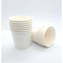 Disposable Paper Cups for Hot & Cold Beverages (200 ml 50 Pcs) | Glass 