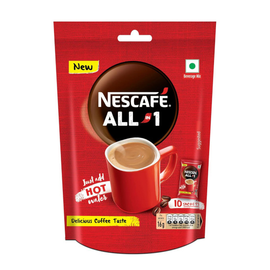 Nescafe All in One Coffee 16 g (Pack of 6)