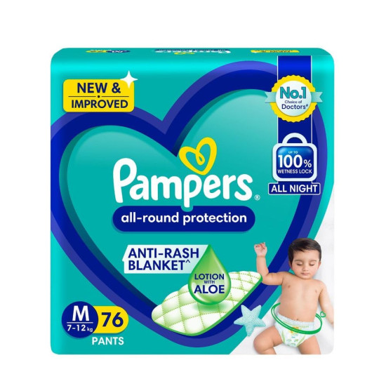 Pampers All-Round Protection Pants (M) 98 count (7 - 12 kg)
