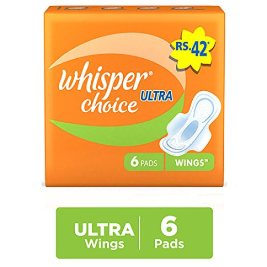 Whisper Choice Sanitary Pad 6 Pads