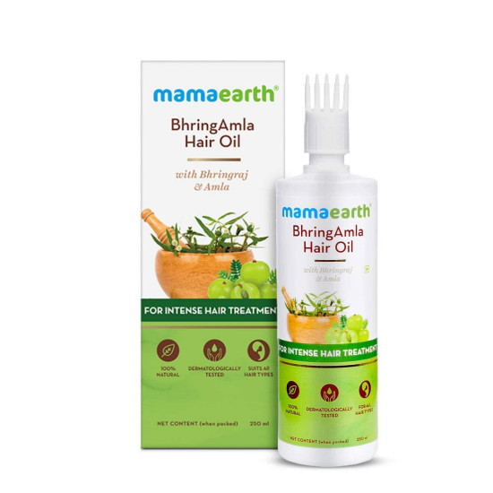 Mamaearth BhringAmla Hair Oil With Bhringraj & Amla 250 ml