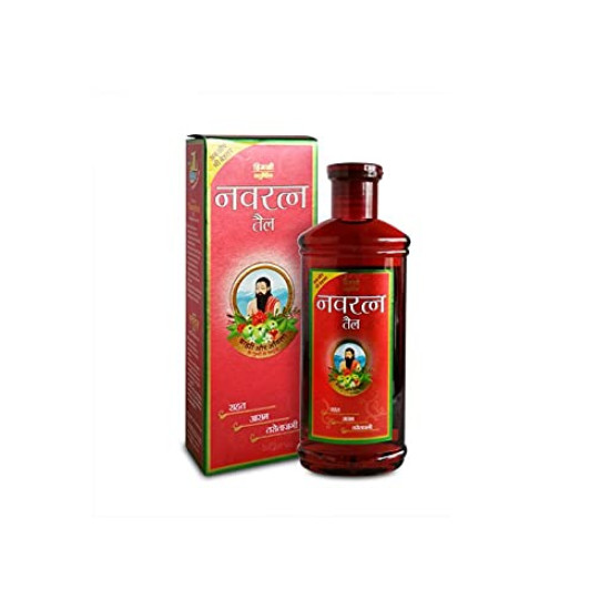 Navratna Ayurvedic Cool Hair Oil with 9 Active Herbal Ingredients 180 ml