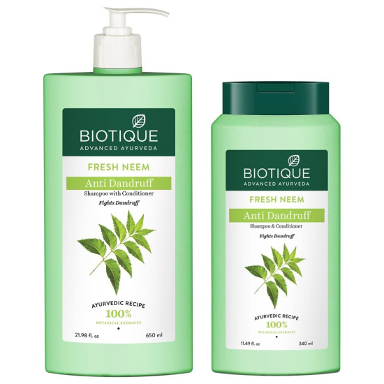 Biotique Bio Neem Margosa Anti Dandruff Shampoo & Conditioner 650 ml