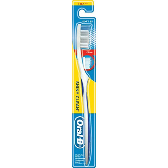 Oral-B Medium Bristles Shiny Clean Toothbrush 
