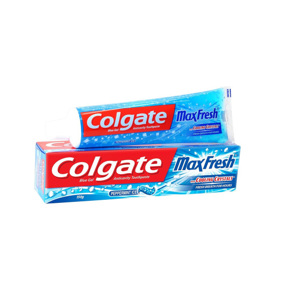Colgate Max Fresh Peppermint Ice Blue Gel Toothpaste 150 g