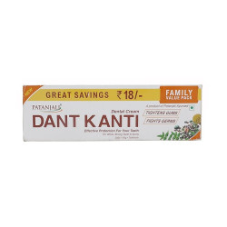 Patanjali DANT KANTI Natural Tooth Paste - Family Pack 200g + 100g Patanjali DANT KANTI Natural Tooth Paste - Family Pack 200g + 100g