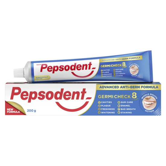 Pepsodent Germicheck Adv Anti - Germ Formula Toothpaste 200 g | Regular