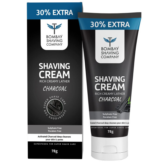Bombay Shaving Company Charcoal Shaving Cream 78 g