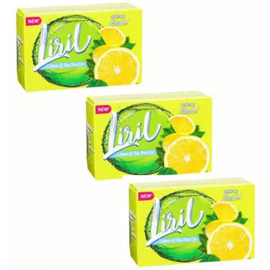 Liril Lemon & Tea Tree Oil Soap 125 g (Pack of 3)