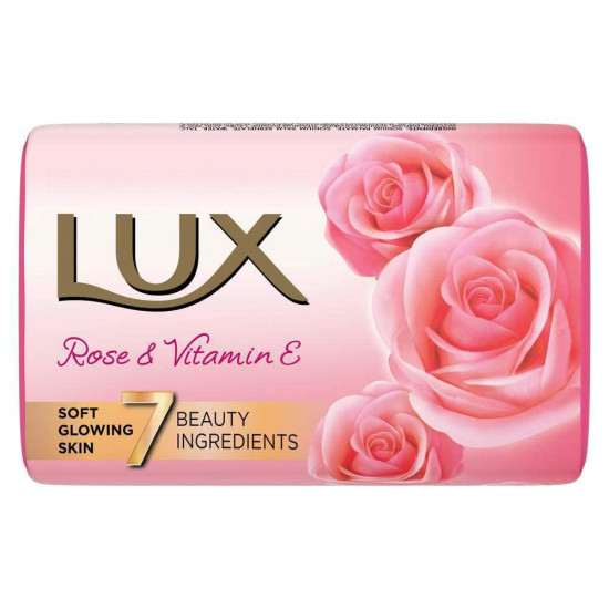 Lux Rose & Vitamin E Soft Glow Skin Soap Bar 150 g | Regular