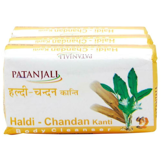 PATANJALI Haldi Chandan Kanti Body Cleanser 150 g (Pack of 3)