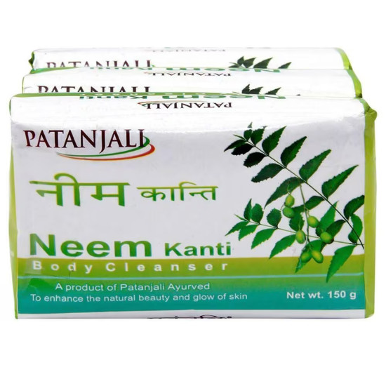 PATANJALI Neem Kanti Body Cleanser 150 g (Pack of 3)