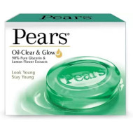 Pears Oil Clear & Glow Glycerin Soap with Lemon Flower Extracts 75 g Pears Oil Clear & Glow Glycerin Soap with Lemon Flower Extracts 75 g