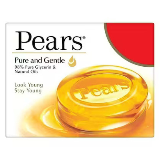 Pears Pure & Gentle Soap with Natural Oils 60 g | Regular (Pack of 3)