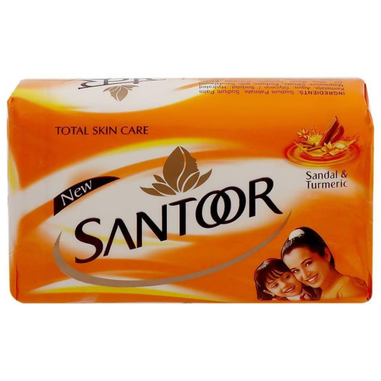 Santoor Sandal & Turmeric Soap 100 g (Pack of 4)
