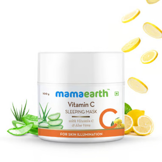 Mamaearth Vitamin C Sleeping Mask With Vitamin C & Aloe Vera 100 g