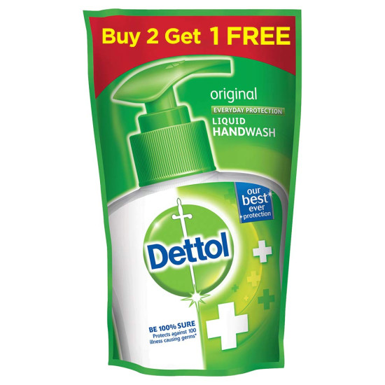 Dettol Original Liquid Handwash 175 ml (Buy 2 Get 1 Free)