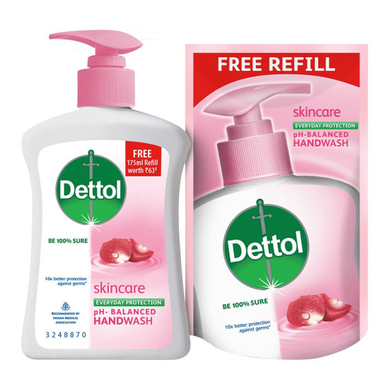 Dettol Original Liquid Handwash 200 ml with Free Refill 175 ml