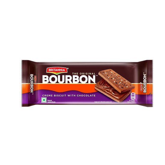 Britannia Bourbon Cream Biscuits, 500 g