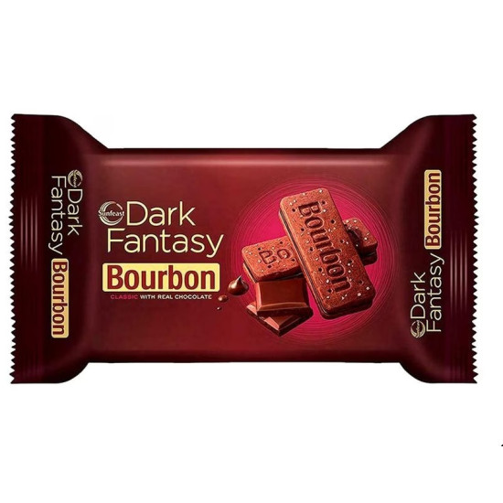 Sunfeast Dark Fantasy Bourbon Biscuits 60 g (Pack of 3)
