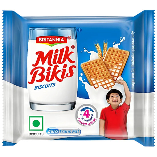 Britannia Milk Bikis Biscuits 33.5 g (Pack of 24)