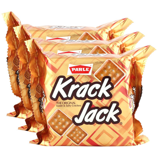 Parle Krack Jack Biscuit 75.6 g (Pack of 3)