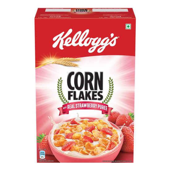 Kellogg's Corn Flakes With Real Strawberry Puree 300 g