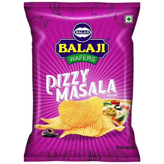 Balaji Pizzy Masala Wafers 35 g (Pack of 3)