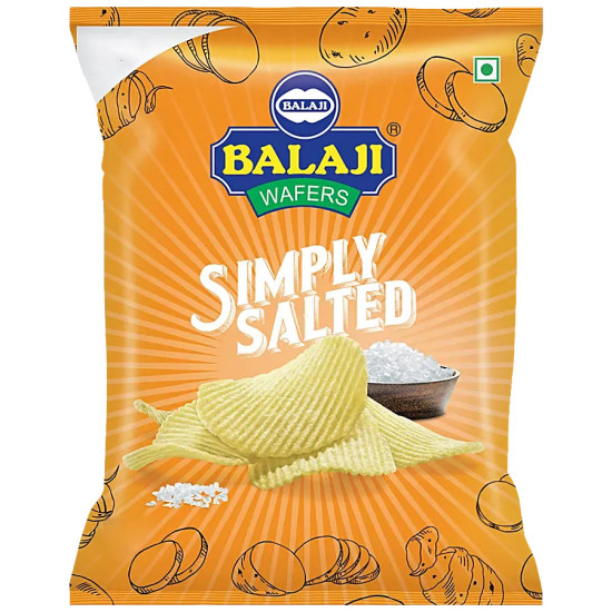 Balaji Simply Salted  Wafers 35 g (Pack of 3)