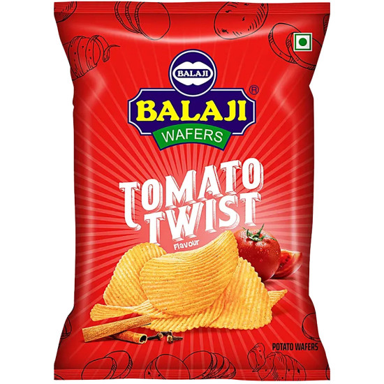 Balaji Tomato Twist Wafers 35 g (Pack of 3)