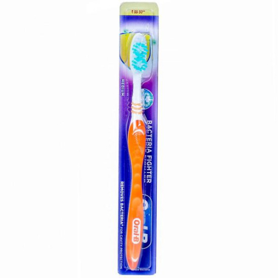 Oral-B Medium Bristles Bacteria Figher Toothbrush 