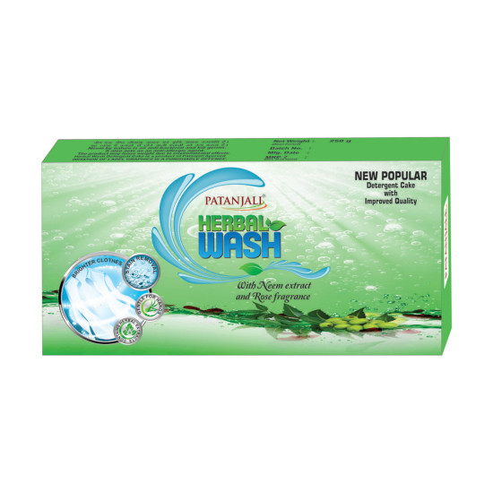 PATANJALI Harbal Wash Detergent Bar 160 g (Pack of 3)