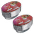 Aluminium Silver Foil Storage Disposable Containers with Lid 600 ml (100 pcs)